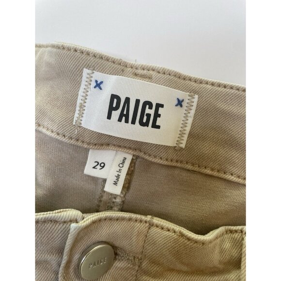 PAIGE Jeans Mayslie Jogger Khaki Grosgrain Vintage Oak 29 - Picture 4 of 10